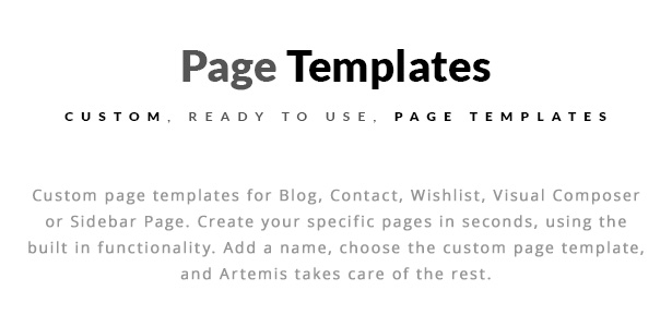Artemis WooCommerce WordPress Theme Shop Sidebar Options