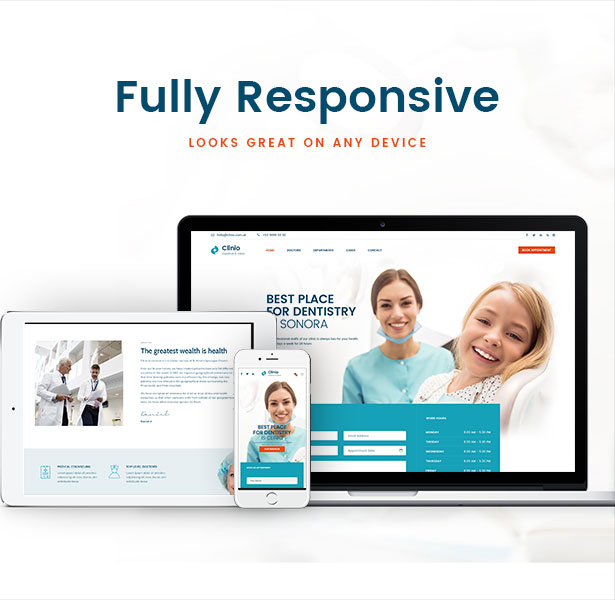 Clinio - Medical & Dental WordPress Theme Fully Responsive